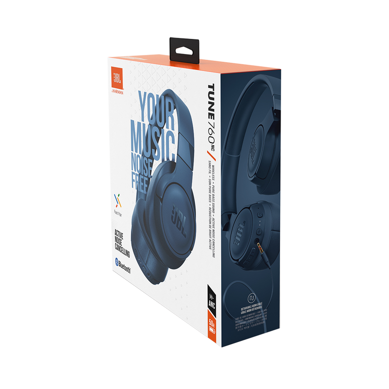 JBL Tune 760NC - Blue - Wireless Over-Ear NC Headphones - Detailshot 10 image number null